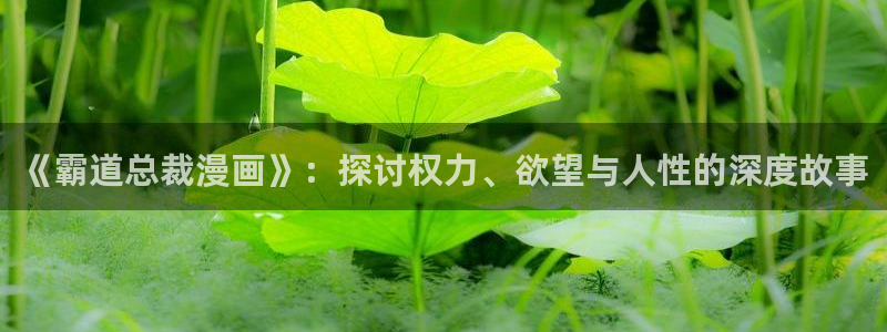 超凡传漫画免费下拉式奇漫屋：《霸道总裁漫画》：探讨权力、欲望与人性的深度故事